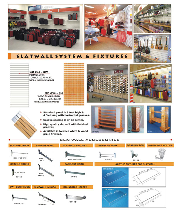 Slatwall Systems & Fixtures